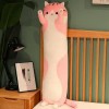 NOpinz Kawaii Doux Long Chat Oreiller Jouet en Peluche Bureau Sieste Oreiller Lit Sommeil Oreiller Décoration Intérieure Cade