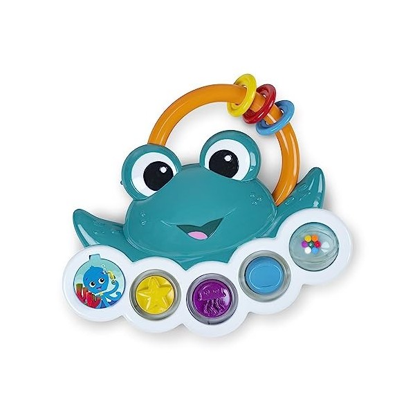 Baby Einstein, Jouet Musical Ocean Explorers Neptune’s Cuddly Composer, Jouet déveil en Peluche, Apprentissage des Couleurs 