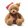 Steiff - 113239 - Soft Cuddly Friends Ours Teddy Jimmy – Christmas - 30 cm - Tobacco Brown