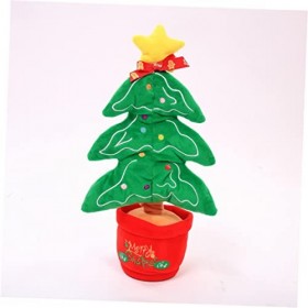 Toyvian 2 Pièces Jouet Chantant De Noël Jouet en Peluche Animal en Peluche Sapin De Noel Twerk Jouets De Danse De Noël Cadeau