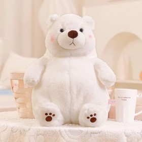 EacTEL Nouveau Super Mignon Doux Ours Polaire Husky Fox Peluche Jouet Oreiller Canapé Home Decor Fille Enfants Cadeau D’Anniv