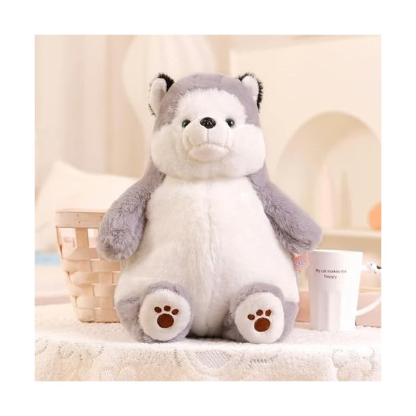 EacTEL Nouveau Super Mignon Doux Ours Polaire Husky Fox Peluche Jouet Oreiller Canapé Home Decor Fille Enfants Cadeau D’Anniv