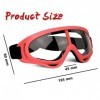 Toyer Lot de 4 lunettes de protection/lunettes de sécurité/lunettes de moto avec bandanas – Compatible avec Nerf Game Battle 