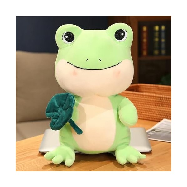 EacTEL Grenouille amusante en peluche grenouille en peluche poupée animal poupée mignon coussin cadeau pour enfants garçon fi