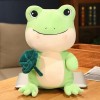 EacTEL Grenouille amusante en peluche grenouille en peluche poupée animal poupée mignon coussin cadeau pour enfants garçon fi