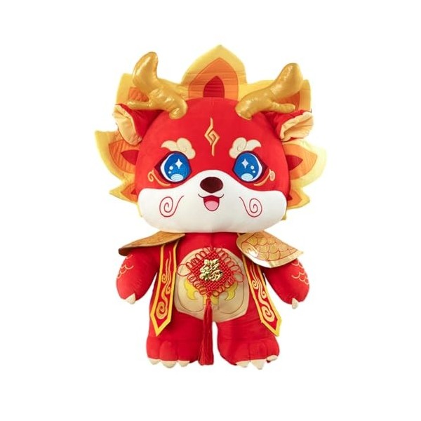 Milageto Figurines en Peluche du Nouvel an Chinois, Jouet Doux, Ornement à câliner, Animal en Peluche pour Enfants, Jouet pou