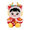 Milageto Figurines en Peluche du Nouvel an Chinois, Jouet Doux, Ornement à câliner, Animal en Peluche pour Enfants, Jouet pou