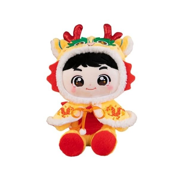 Milageto Figurines en Peluche du Nouvel an Chinois, Jouet Doux, Ornement à câliner, Animal en Peluche pour Enfants, Jouet pou