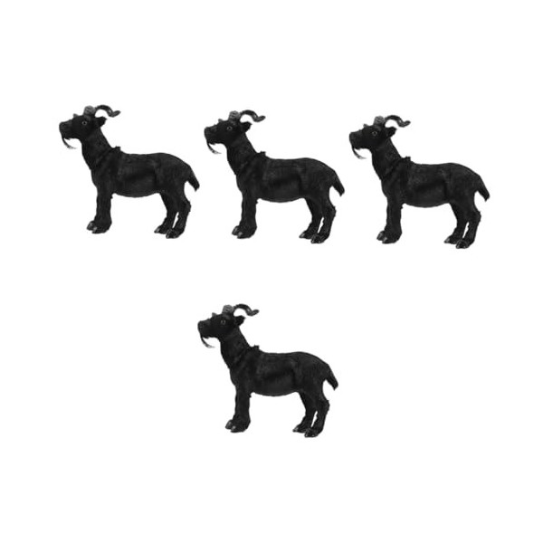 Abaodam 3 Pièces Figure De Mouton Chiffres dagneau Chèvre Baphomet Les Animaux Vivants Figurines danimaux De Basse-Cour Pel