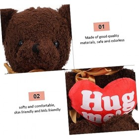 Toyvian 2 Pièces Poupée Ours damour Animaux en Peluche pour Les Enfants Animal en Peluche Saint Valentin pour Ours Mignons H