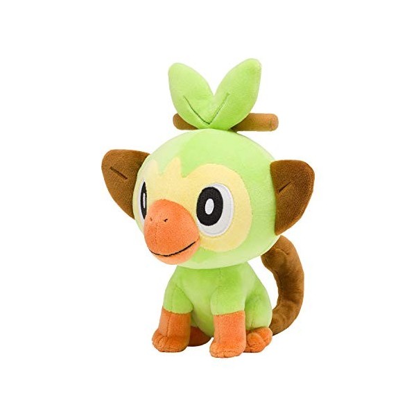 Pokemon Center Original Soft Plush, Stuffed Toy, Peluche 24cm, Grookey Ouistempo Chimpep