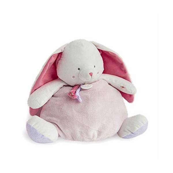 BABY NAT - Peluche Range-Pyjama - Peluche Lapin - 38 cm - Gris - Idée Cadeau Enfant - BN0475