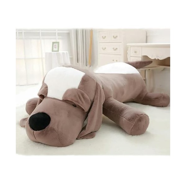 EacTEL Jouets en Peluche Chien Animaux en Peluche Enfants Cadeau d’Anniversaire Cadeaux de Noël 75CM 2