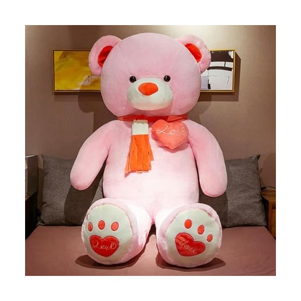 Nouveau Ours en Peluche avec Écharpe en Peluche Animal Peluche Ours en Peluche Poupée Cadeau D’Anniversaire de la Saint-Valen