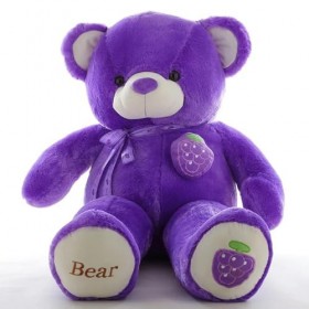 Nouveau Ours en Peluche De Fruits De Haute Qualité avec Écharpe en Peluche Animal Ours en Peluche Poupée Oreiller Cadeau D’An
