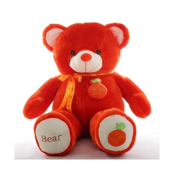 Nouveau Ours en Peluche De Fruits De Haute Qualité avec Écharpe en Peluche Animal Ours en Peluche Poupée Oreiller Cadeau D’An