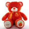 Nouveau Ours en Peluche De Fruits De Haute Qualité avec Écharpe en Peluche Animal Ours en Peluche Poupée Oreiller Cadeau D’An