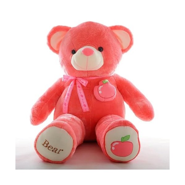 Nouveau Ours en Peluche De Fruits De Haute Qualité avec Écharpe en Peluche Animal Ours en Peluche Poupée Oreiller Cadeau D’An