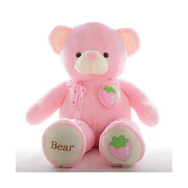 Nouveau Ours en Peluche De Fruits De Haute Qualité avec Écharpe en Peluche Animal Ours en Peluche Poupée Oreiller Cadeau D’An