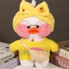 KiLoom Jouet Canard Peluche Canard Peluche avec Filet Petit Canard Jaune Poupée 30cm 28