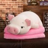 Cochon Doux Peluche Poupée Peluche Cochon Jouet Animal Doux en Peluche Chauffe-Mains Couverture Enfants Cadeaux 75cm 4