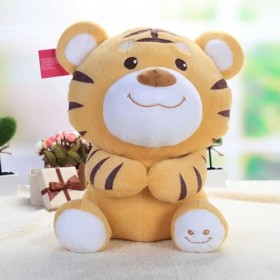 Nouveau Tigre en Peluche Jouets Mignon en Peluche Animal Poupées Oreiller Accessoires Créatifs pour Enfants Décoration De Noë