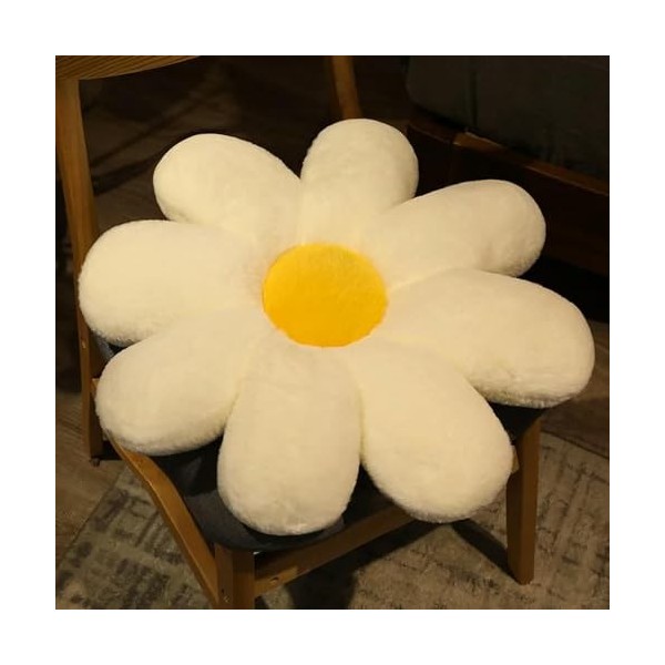 GagaLu Moelleux Peluche Floral Peluche Oreiller Chaise de Bureau Coussin décoration Chambre Chaise Tournesol Coussin Chaud Hi