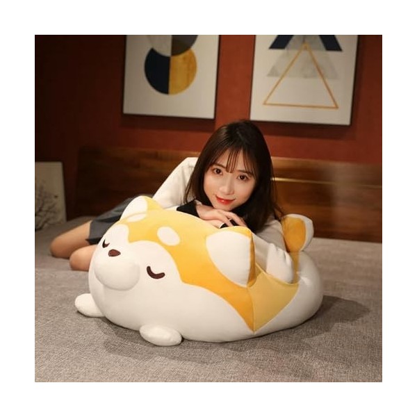 SaruEL Kawaii Animal Chien Husky Chien Oreiller en Peluche Petit Ami Confortable Forme Oreiller Canapé Oreiller Enfants Cadea