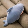 SaruEL Mignon Requin Chat Visage Jouet en Peluche Mignon Animal Poupée Oreiller Enfants Fille Cadeau Anniversaire Cadeau De N