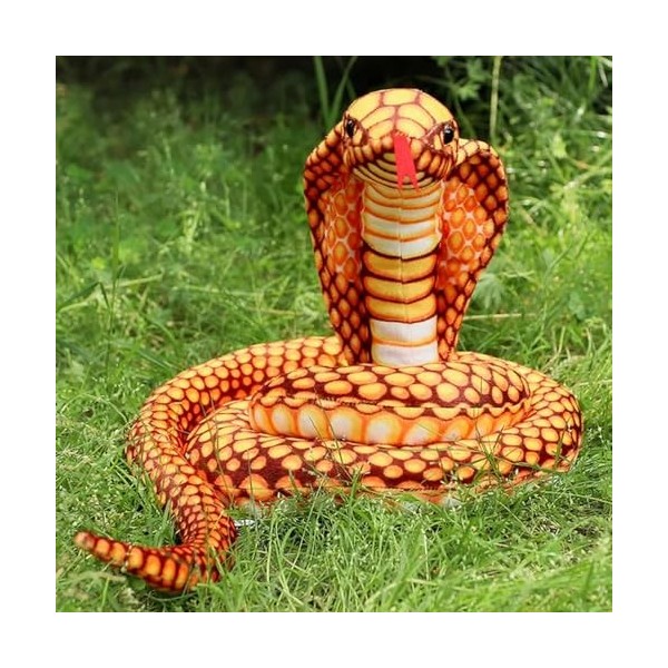 3D Cobra Snake Jouets, Serpent Animal Peluche Jouets, Enfants Jouets, décoration d’intérieur Cadeaux d’Anniversaire 300cm 2