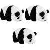 Gadpiparty 3 Pièces Animaux en Peluche Panda Jouets Interactifs pour Bébé Panda Électronique en Peluche Jouet Électronique In