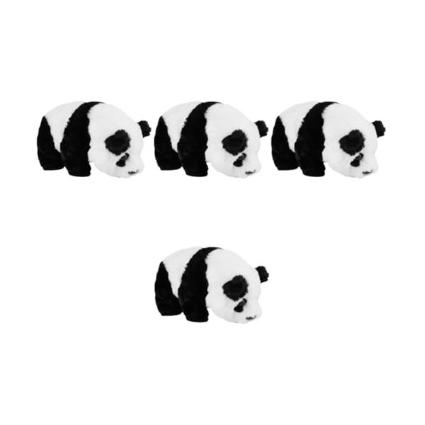 Gadpiparty 3 Pièces Animaux en Peluche Panda Jouets Interactifs pour Bébé Panda Électronique en Peluche Jouet Électronique In