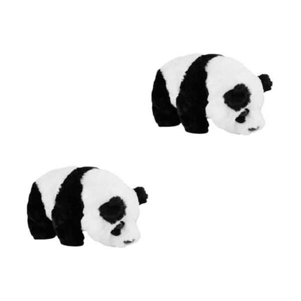 Gadpiparty 3 Pièces Animaux en Peluche Panda Jouets Interactifs pour Bébé Panda Électronique en Peluche Jouet Électronique In