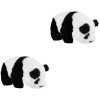 Gadpiparty 3 Pièces Animaux en Peluche Panda Jouets Interactifs pour Bébé Panda Électronique en Peluche Jouet Électronique In