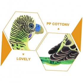 Toyvian 4 Pièces Jouet De Poupée Perroquet Ornement De Modèle doiseaux Oreiller en Peluche Animal en Peluche Kawaii Peluche 