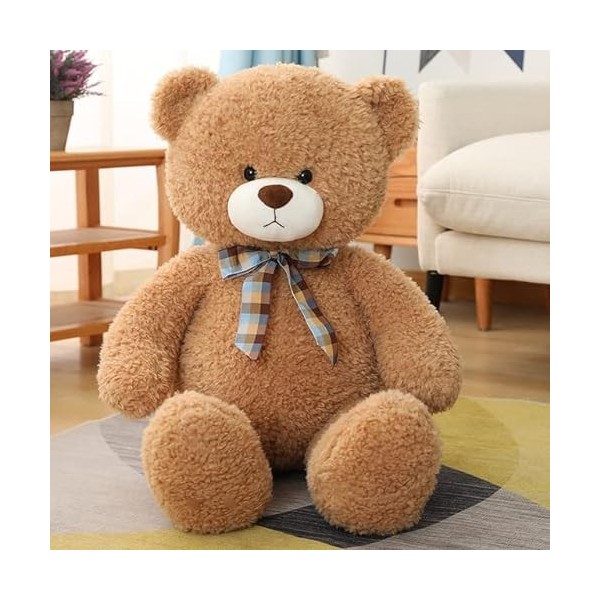 SaruEL Mignon Ours en Peluche nœud Papillon de Haute qualité Animal en Peluche Bon Cadeau pour Enfants Anniversaire 80cm 3