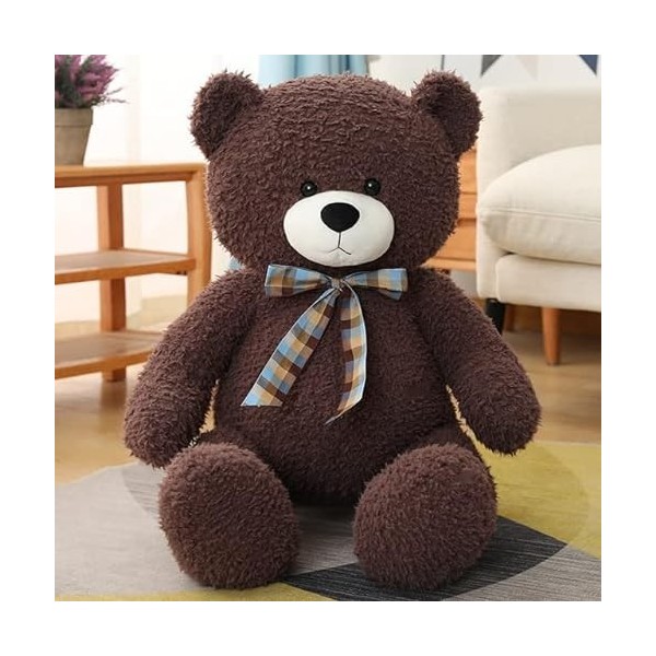 SaruEL Mignon Ours en Peluche nœud Papillon de Haute qualité Animal en Peluche Bon Cadeau pour Enfants Anniversaire 80cm 3