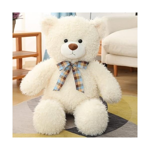 SaruEL Mignon Ours en Peluche nœud Papillon de Haute qualité Animal en Peluche Bon Cadeau pour Enfants Anniversaire 80cm 3