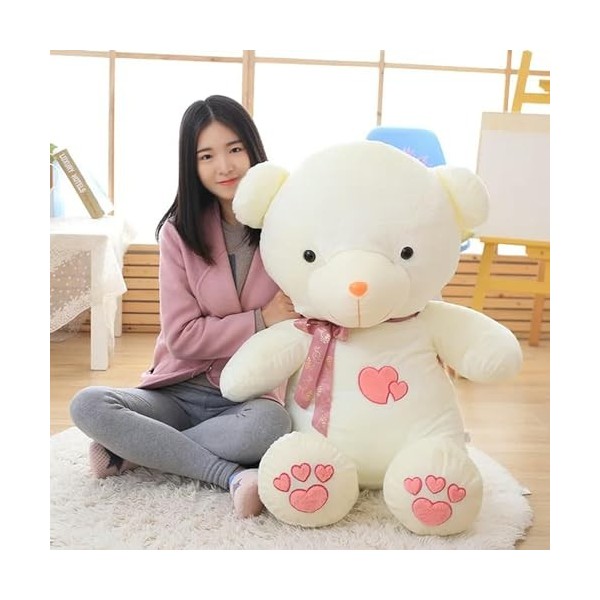 PaMut Écharpe Ours en Peluche Peluche Ours en Peluche Peluche poupée Enfants câlins Animal Peluche Jouet Cadeau de Noël 60cm 