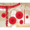 Amscan- Decoration, 241700-40-55, Rouge