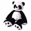 TE-Trend Panda - Ours en peluche géant - 100 cm - Assis et allongé - Multicolore