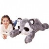 IKASA Peluche Raton Laveur Géant Animal Jouets,78cm Grand Raton Laveur Mignon Moelleux Peluche Grosse Douce Animaux,Cadeaux p