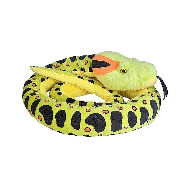 Wild Republic Jumbo Plush Snake Anaconda, Peluche Serpent, Animal en Peluche 280 cm, Idée Cadeau de Naissance Fille ou Garçon