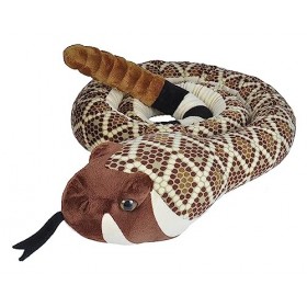 Wild Republic Jumbo Plush Snake Diamant de lOuest, Peluche Serpent, Animal en Peluche 280 cm, Idée Cadeau de Naissance Fille