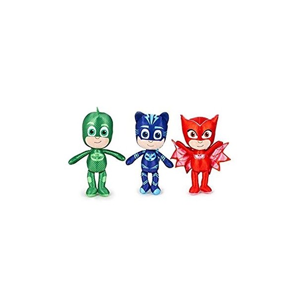 Les Pyjamasques Set De 3 Peluches Pjmasks 30cm