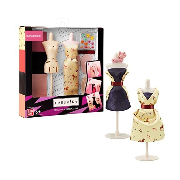 Bandai- Harumika-Coffret Styliste Deluxe-Thème Cosmic Kawaii-Kit de Loisirs créatifs-pour créer sa Mode sans Fil, sans Aiguil