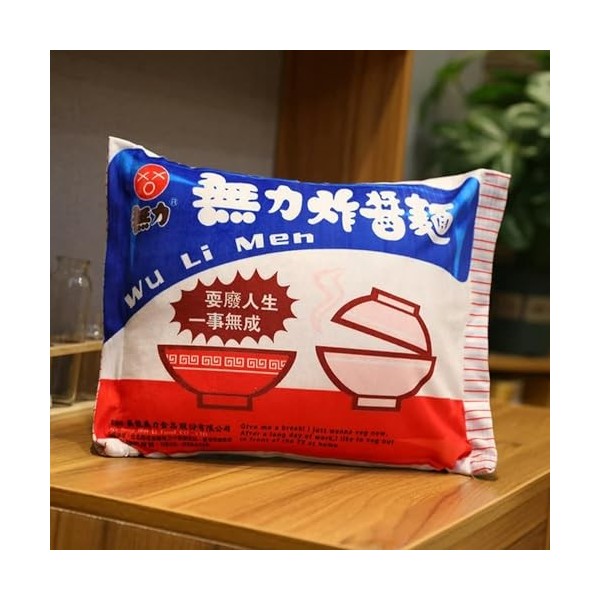 Couvertures Kawaii, Nouilles instantanées, oreillers en Peluche, Nouilles Frites au bœuf en Peluche, Cadeaux, oreillers en Pe