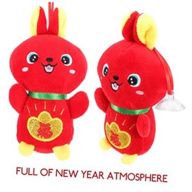 ibasenice 6 Pièces Poupée De Lapin Décor De Bureau Animal Mini Animaux en Peluche Lapin en Peluche Mini Lapins Lapins en Pelu