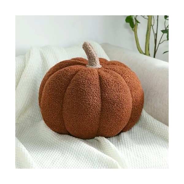 Style Nordique Couleur Vintage Citrouille Forme Coussin en Peluche Halloween Chambre décoration Oreiller canapé Salon Enfants