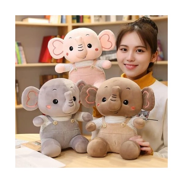 NOpinz Kawaii éléphant Peluche Animaux Jouets Enfants Peluche éléphant poupée Jouets décor à la Maison Enfants Cadeaux d’Anni